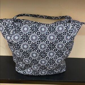 Vera Bradley Patterned Navy and White Tote Bag